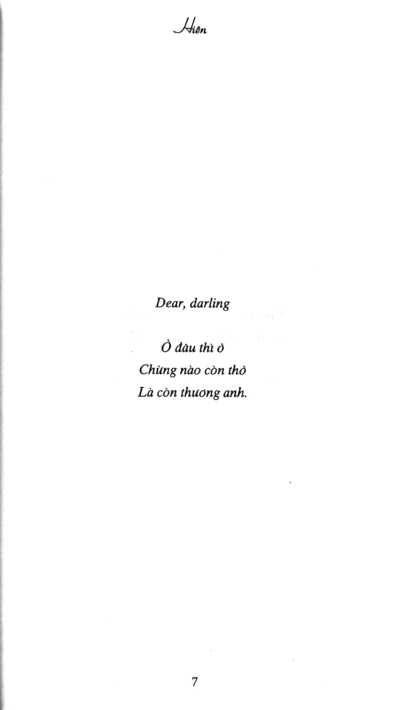 Dear, Darling - Tặng Kèm Postcard PDF