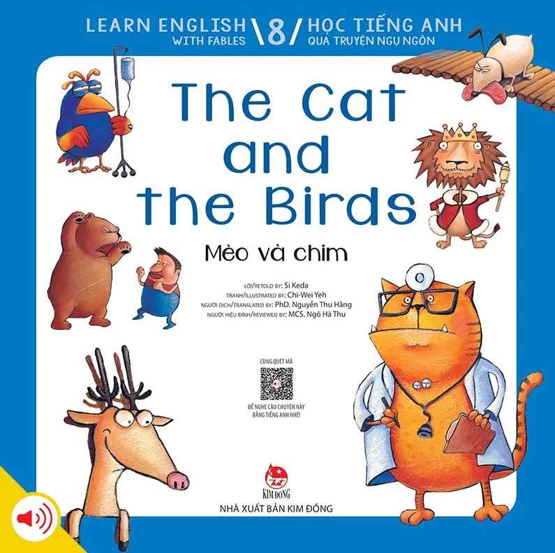 Learn English With Fables 8 - Học Tiếng Anh Qua Truyện Ngụ Ngôn Tập 8: The Cat And The Birds - Mèo Và Chim PDF