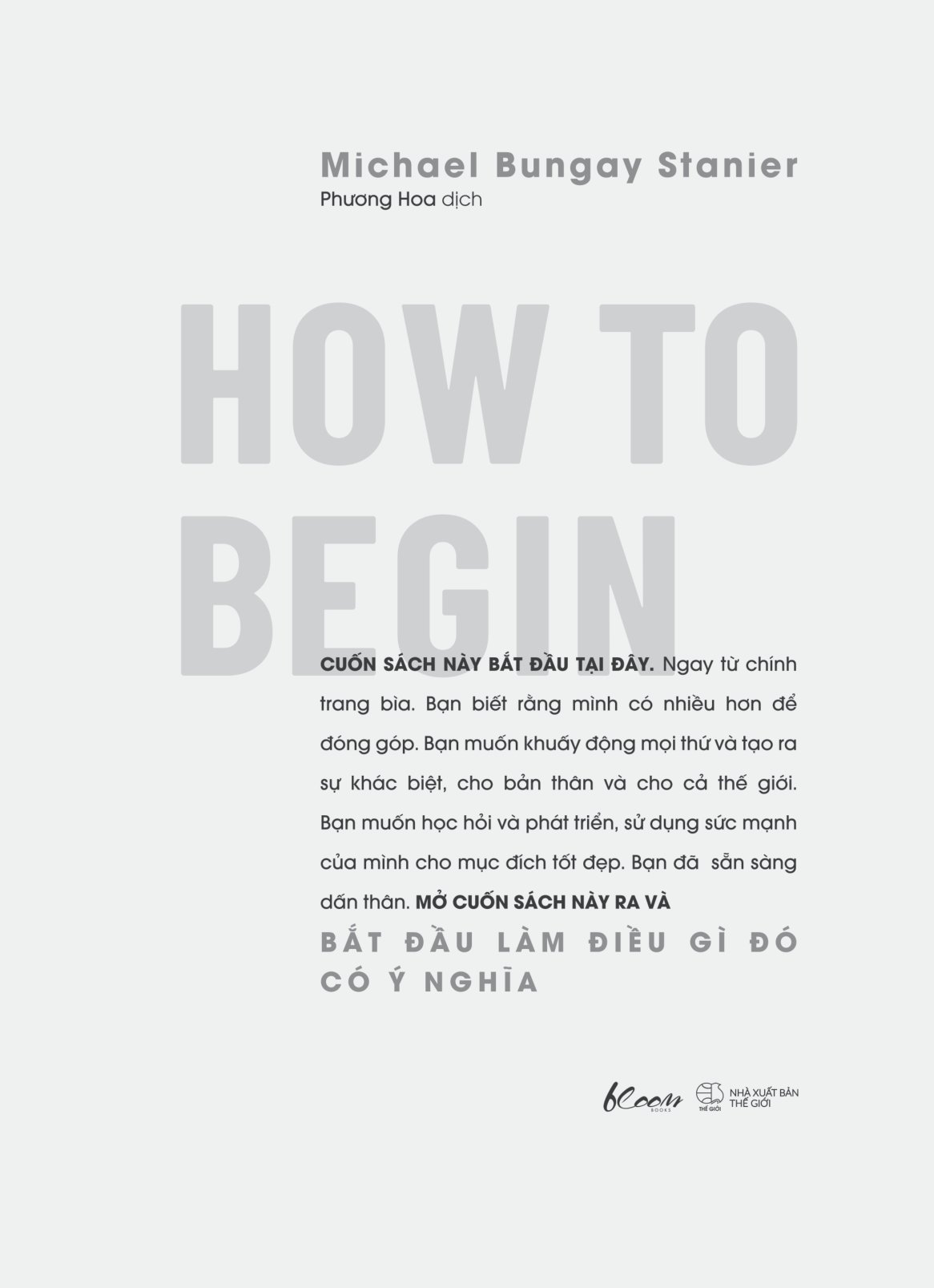 How To Begin - Bắt Đầu Làm Điều Gì Đó Có Ý Nghĩa PDF