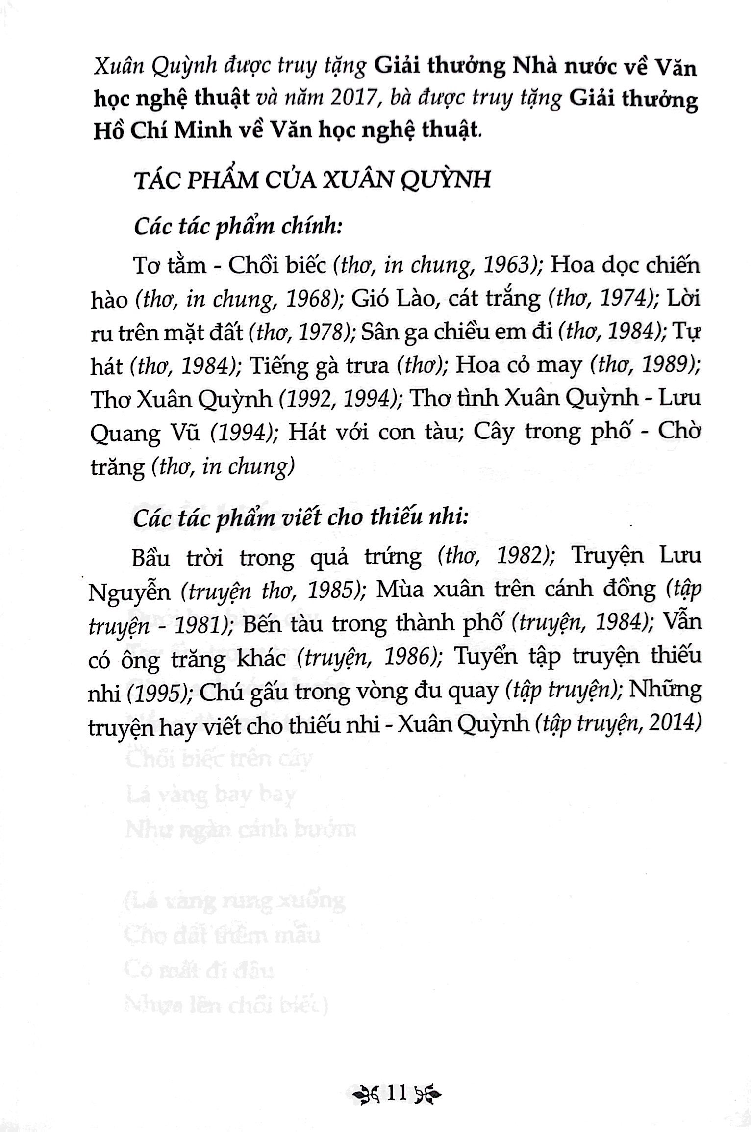 Văn Học Trong Nhà Trường: Thơ Xuân Quỳnh PDF