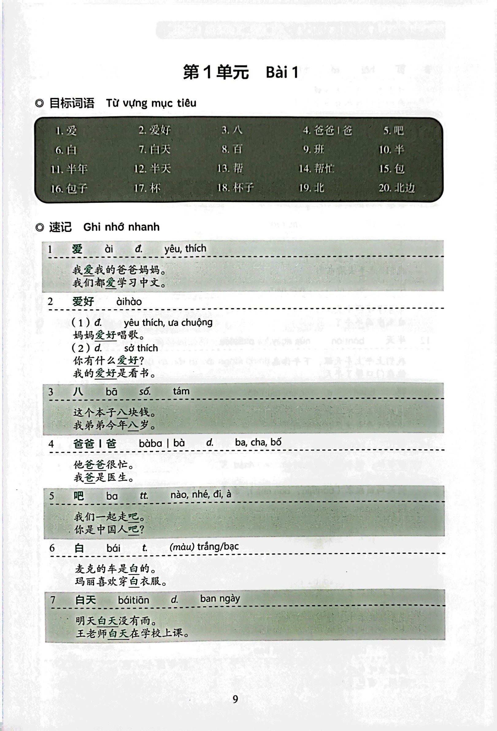 Tiêu Chuẩn Các Cấp Độ Tiếng Trung Trong Giáo Dục Tiếng Trung Quốc Tế - Giáo Trình Luyện Và Nhớ Nhanh Từ Vựng - Cấp Độ 1 PDF