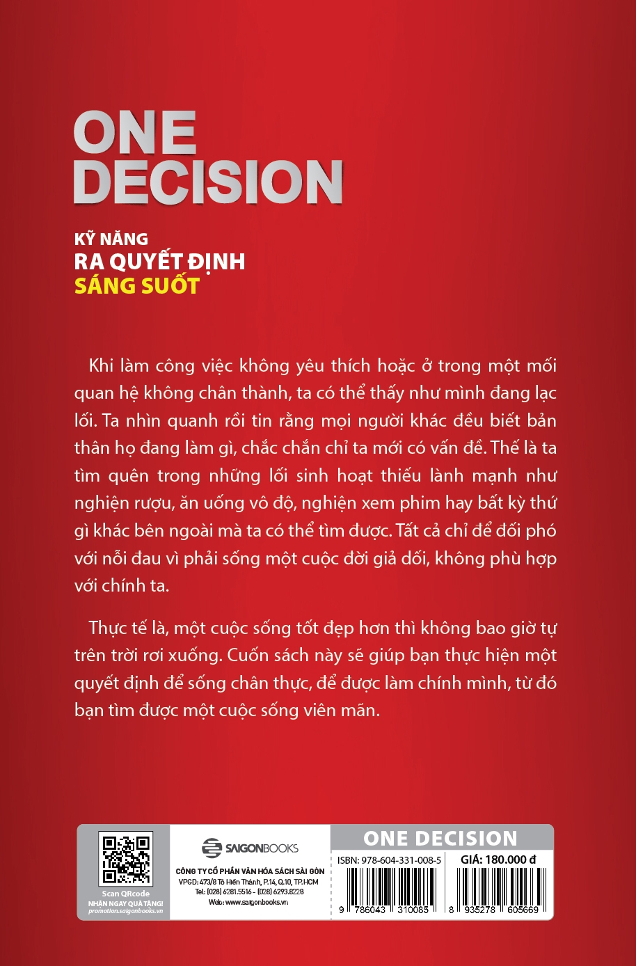 One Decision - Kỹ Năng Ra Quyết Định Sáng Suốt PDF